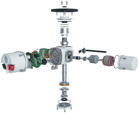 OEM Multi Turn Actuator 450NM IP67 Electric Valve Actuator 1.1 KW