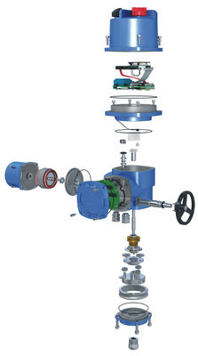 0.15 KW Electric Part Turn Actuator 400NM 50Hz Industrial Electric Actuator